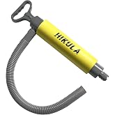 HIKULA Manual Bilge Pump for Boats Kayak Canoe - Portable Siphon Pump, Kayak Bailer with Reversible Hose, Kayak Bilge Pump Medium/ 17 Inch, Yellow