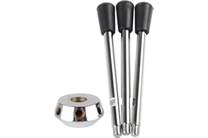 3PCS Drill Press Handle Replacement Set with 1 Base, Heavy Duty Steel Crank Handles for Bench Drill Press Machines, Parts and