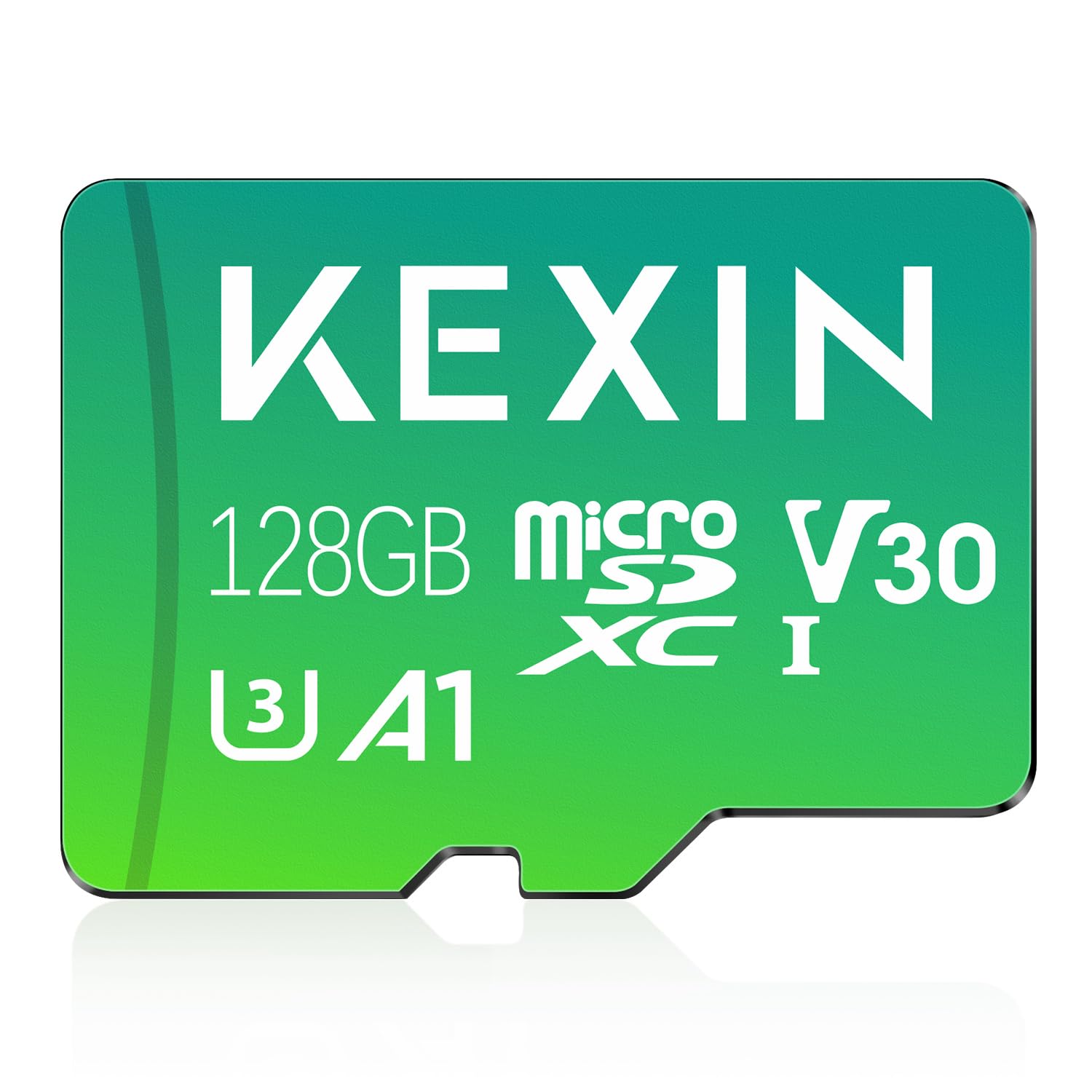 KEXIN 128GB Micro SD Card, Micro SDXC Memory Card for 4K Camera Pro, UHD Video for GoPro, Action Camera, Drone, Smartphone, R/W up to 90/35MB/s TF Card UHS-1, U3, A1, V30, SD Adapter Include