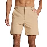SNOWTEN Men's Classic Fit 7/9/11 Inch Golf Shorts Lightweight Long Stretch Hiking Short with 4 Pockets for Casual Work