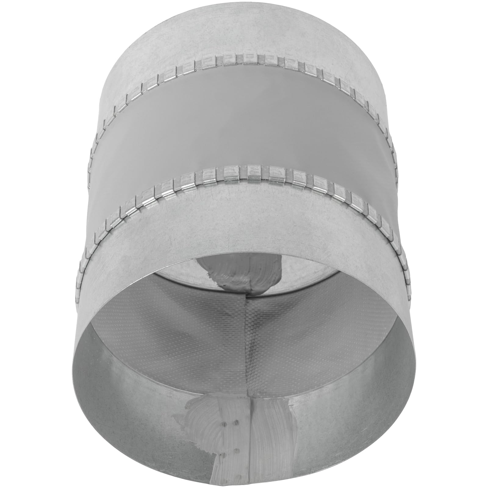Photo 1 of Repa Market 5" Inch Round Female Fit Noise Control Duct Connector with Flexible Soft Plastic Center – Coupler for HVAC Ducting, Dryer Vent Connector, Ventilation System – Galvanized Steel Extension