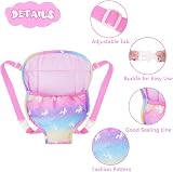 Aolso Baby Doll Carrier Backpack 14-18 Inch Adjustable Straps Front Back view 3