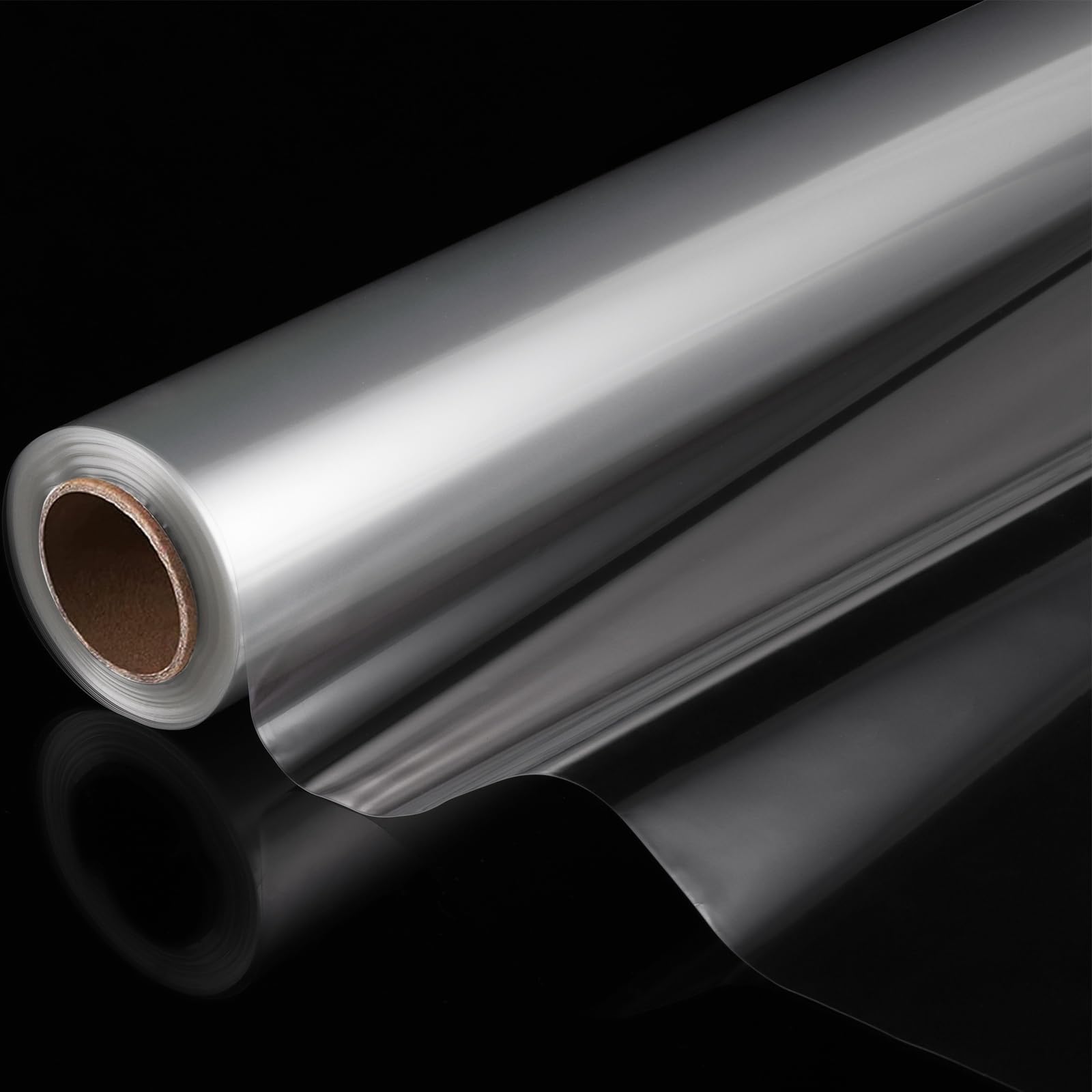 ASelected Cellophane Wrap 30 Cm X 30 M Clear Cellophane Roll Double Folded Crystal ​Clear Wrapping Rolls for for Flower Baskets, Christmas Gifts, Hamper, Florist, Super Thin Durable 3 Mil Thickness
