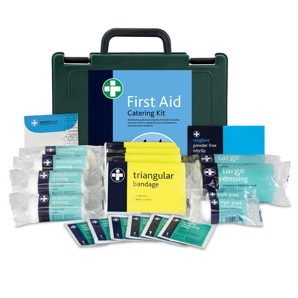Reliance Medical REL106 Essentials HSE 10 Person Catering First Aid Kit, Durham Box
