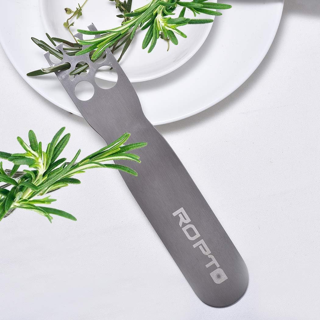 Stainless Steel Leaf Herb Stripper, LooseLeaf Kale, Chard, Collard Greens Kale Razor and Kitchen Herb Stripper: Kitchen & Dining