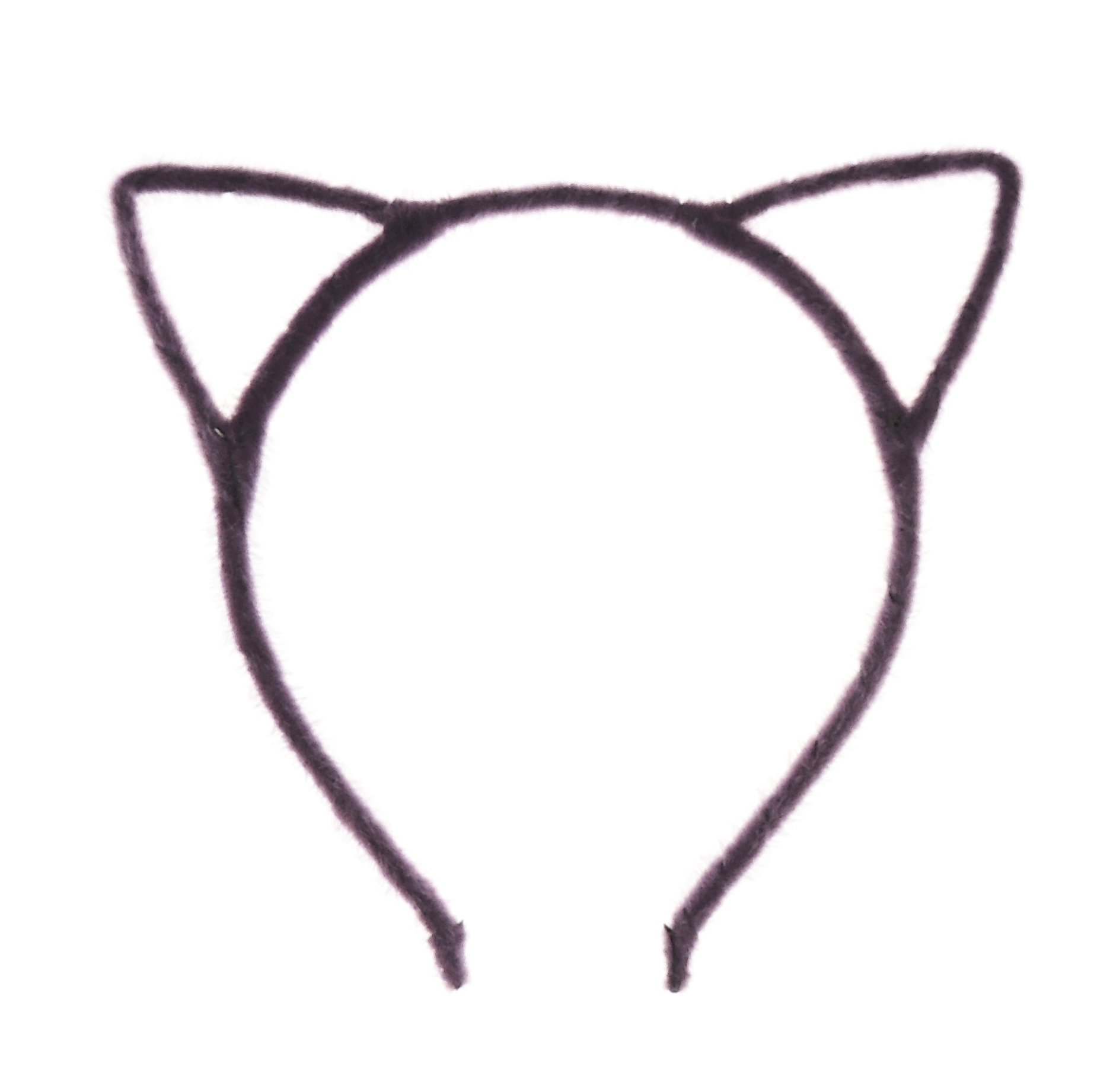 Unisex Womens Animal Cat Ears Narrow Halloween Costume Outfit Party School Play Headband Hair Accessories Headpiece Alice Band Hairband Deeley Bopper (Purple)