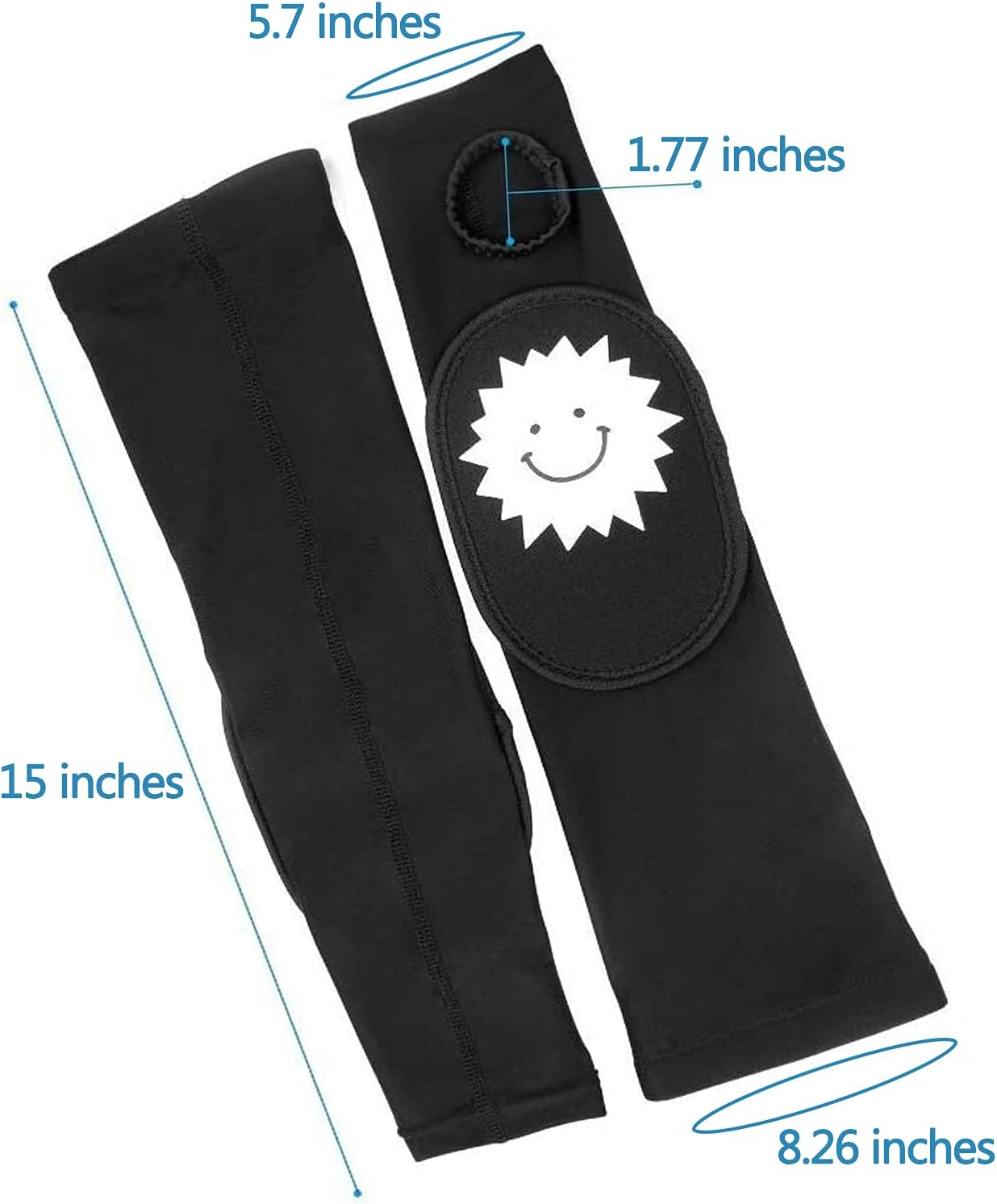 Luwint Kid Volleyball Arm Sleeves - Long Passing Forearm Sleeves for Teen Youth with Protection Pad and Thumbhole, 1 Pair (S) : Sports & Outdoors
