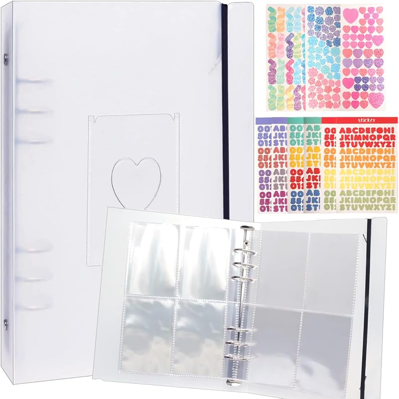 Longan Craft Kpop Photocard Binder A5 Ring Binder 160 Pockets 6 Rings