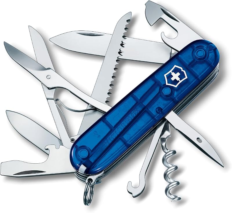 Victorinox Huntsman Swiss Army Knife Medium Multi Tool 15 Functions Blue