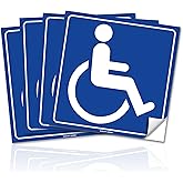 (Set of 4) Handicap / Disabled Wheelchair Accessible Sign | 6