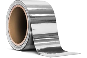 VViViD Gloss Silver Chrome Air-Release Vinyl Adhesive Tape Roll (2 Inch x 30ft)