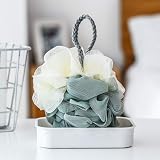 Omenluck 2Pcs Bath Shower Sponge Balls Loofah Body Deep Cleaning with Rope view 4