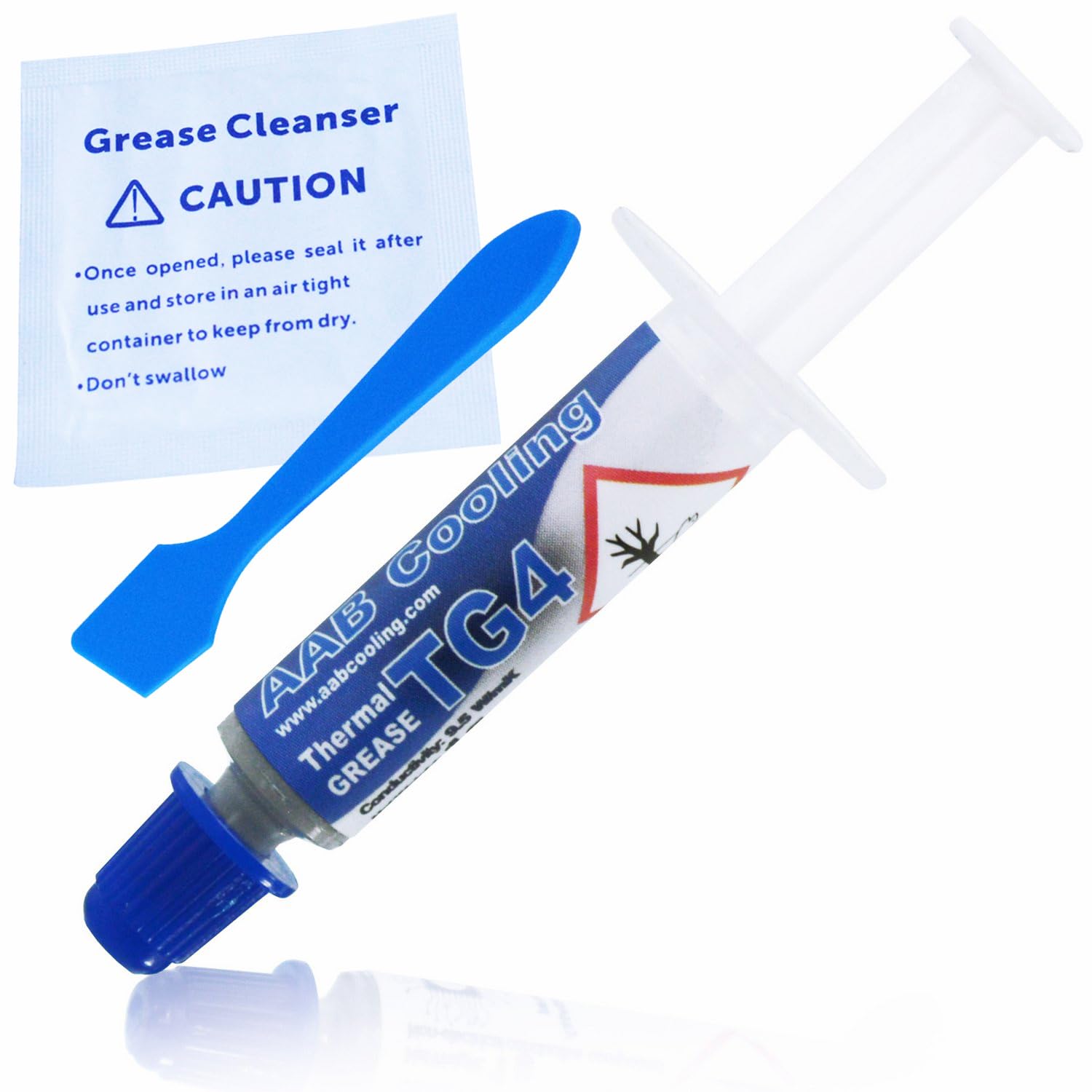 AAB Cooling Thermal Grease 4 - 1g - Thermal Paste for Heat Dissipation From CPU | CPU Paste | Thermal Paste Kit | Heatsink Compound | Processor Paste