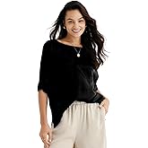 Women's Silk T-Shirt Loose Fit Tee: Summer Casual Short Sleeve Round Neck Tshirts Beach Outfits Cute Tops