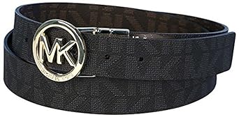 Michael Kors Gürtel Damen Wendegürtel *Reversible* schwarz oder braun 3 cm breit Größe S, M und L Runde Silberne Schnalle, MK