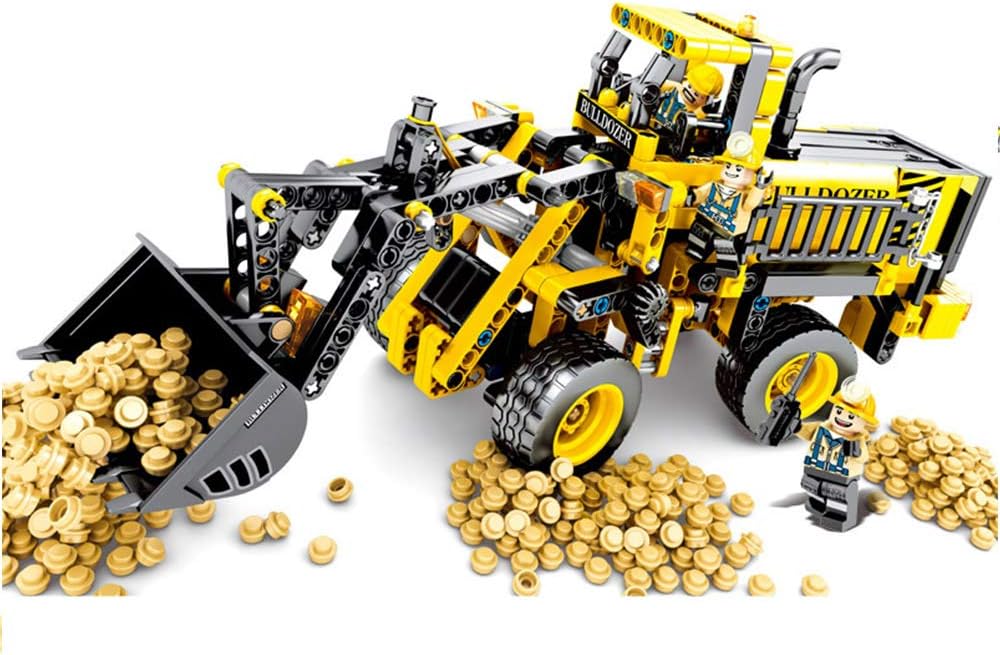 Amazon Co Jp 模型組み立てブロック Diy 掘削機 車輪ローダー 車 おもちゃ 子供用パズルセット ギフト 6ピース スポーツ アウトドア