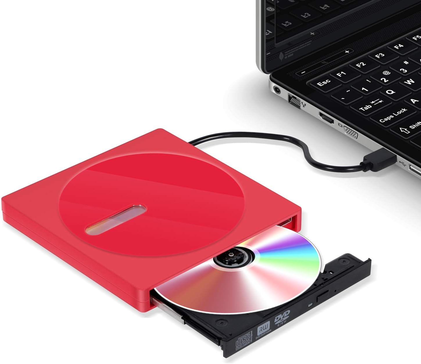 Externes CD/DVDLaufwerk für Laptop, USB 3.0, tragbares Amazon.de
