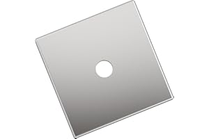 Amerock Ladera 1-3/16 inch (30mm) Length Square Polished Chrome Cabinet Knob Backplate, BP3776026