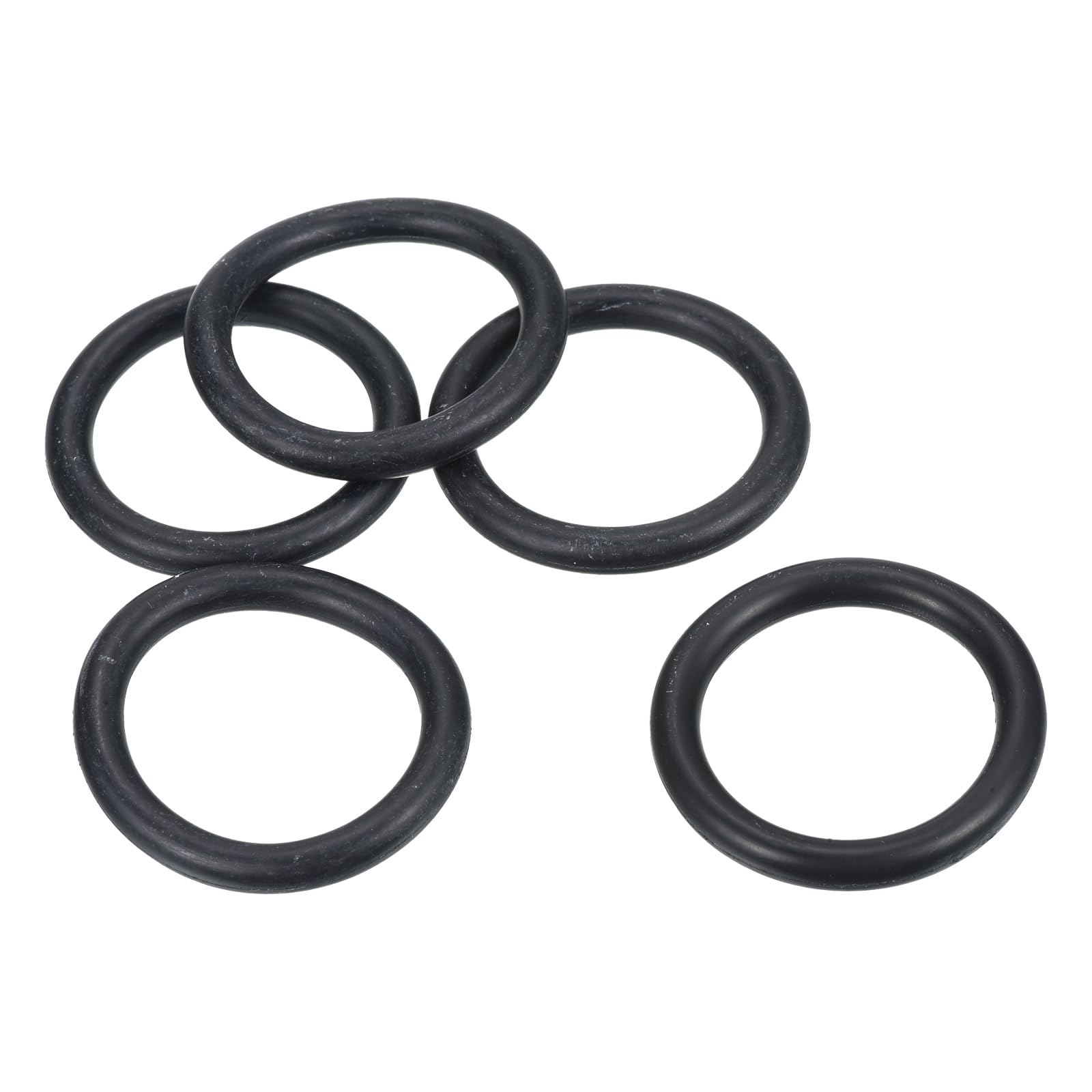 PATIKIL Nitrile Rubber O-Rings 45mm OD 33.6mm ID 5.7mm Width, 5 Pcs Metric Sealing Gasket for Faucet Plumbing Automotive Repair, Black