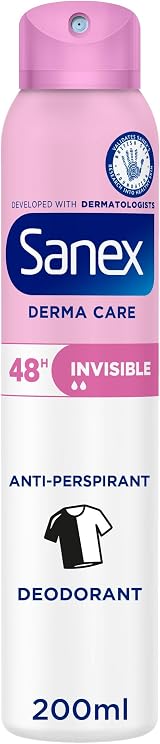 Sanex Derma Care Invisible 48h Antiperspirant Spray Deodorant 200ml