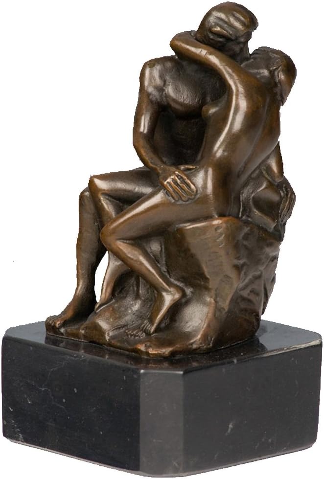 Toperkin Auguste Rodin Statue The Kiss Bronze Sculptures Statues