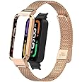 T-BLUER Compatible for Xiaomi Redmi Smart Band Pro Strap,Redmi Smart Band Pro Stainless Steel Metal Replacement Bands Straps Watchband Accessories for Xiaomi Redmi Smart Band Pro Bracelet