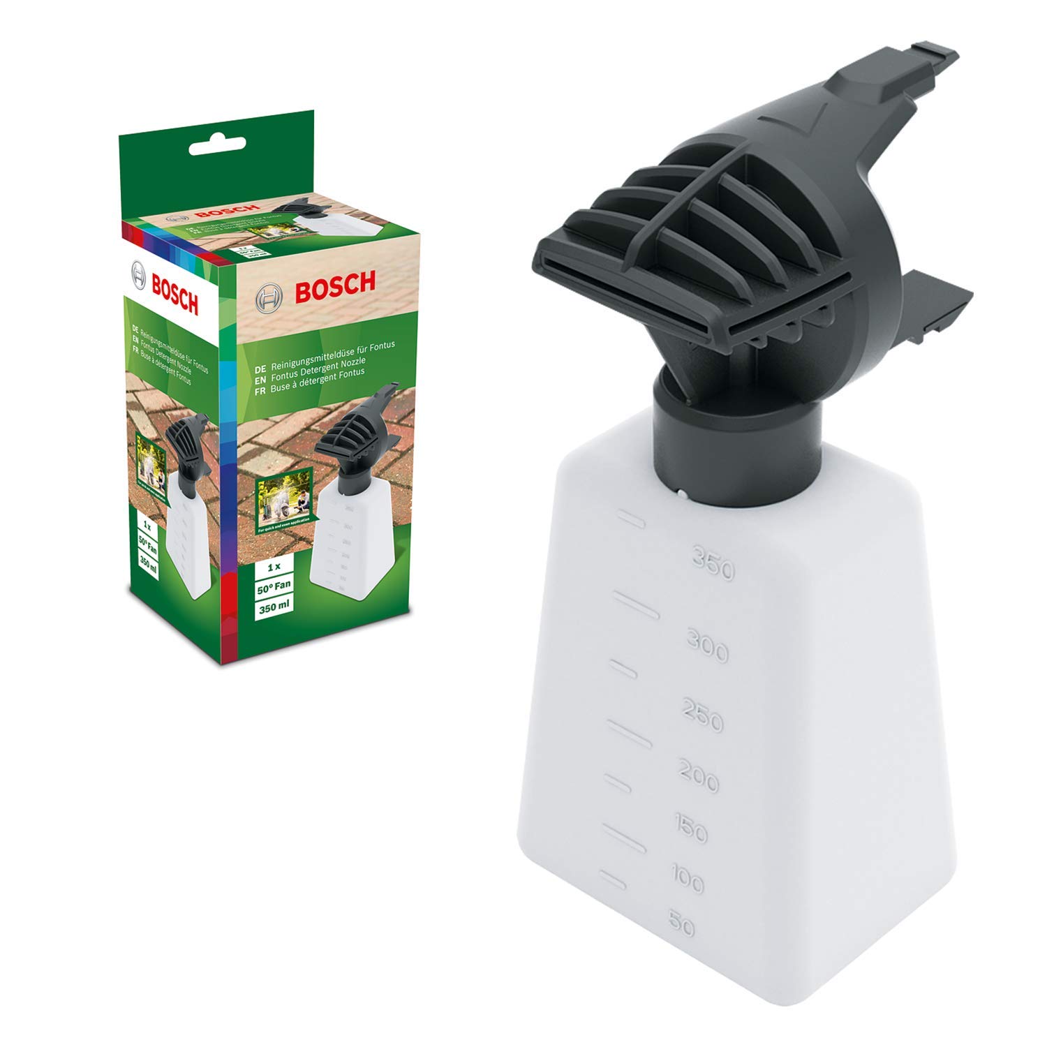 Bosch Pressure Washer Accessory (Nozzle for Fontus, Fontus Detergent Nozzle, Bottle Capacity: 350 ml, in Cardboard Box)