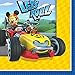 Mickey Mouse Roadster Party Supplies Pack for 16 Guests | Includes Straws, Dessert Plates, Beverage Napkins, Table Cover, and Cups | Celebrate Your Party with Mickey and The Roadster Racers!