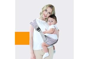Mivofun Portable Baby Carrier, Ergonomic Adjustable Widen Separate Padded Shoulder Straps, Soft Breathable Child Slings for Infants and Toddlers up to 55Lbs,5-42 Months (Gray)