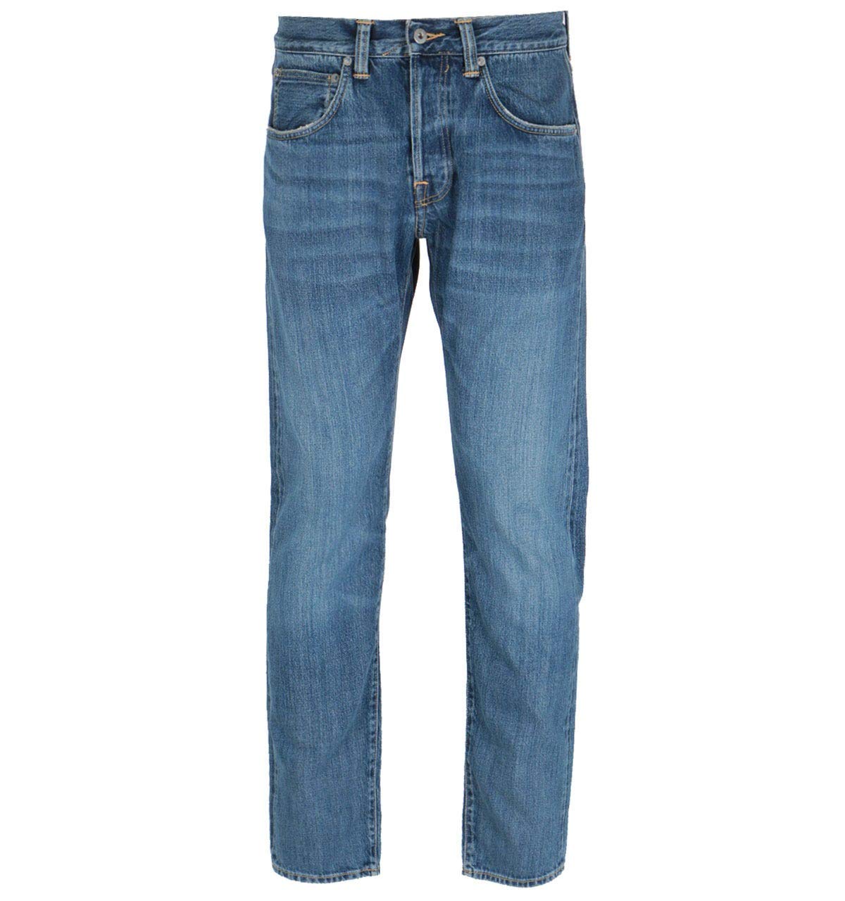 Edwin ED-55 Regular Tapered Fit Blue Midori Wash Denim Jeans