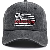 Nxizivmk Soccer Hat for Men Women, Funny Adjustable Cotton Embroidered Sport Baseball Cap
