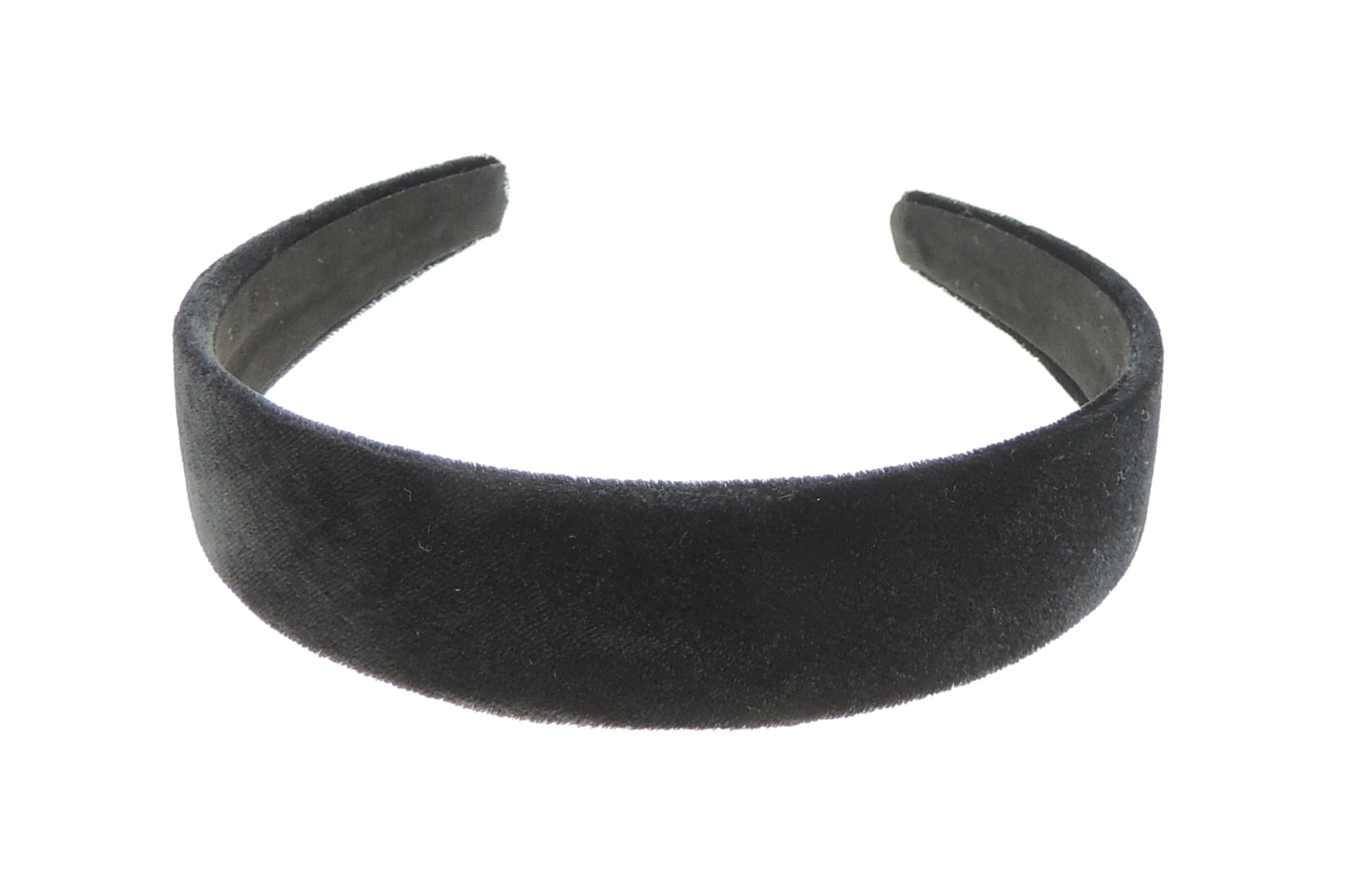 Womens Girls Work School Uniform Birthday Party Wedding Dance Recital Bridesmaid Flower Girl Special Occasion Hair Accessories Velvet Short Long 3cm Headband Alice Band Hairband (Black)