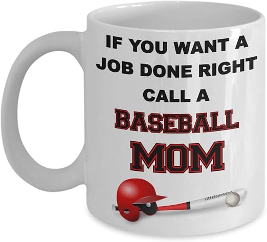 baseball mom mug