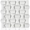 BUBOS Acoustic Panels,DIY Acoustic Diffuser Sound diffuser Panels Full frequency sound absorption（24 x 24Inch）,better Acoustic Treatment for Recording Studio, Office, Home Studio(White)