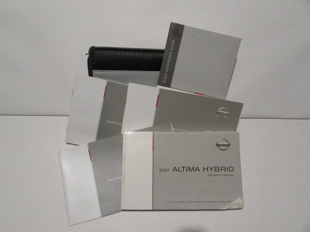 Amazon.com: 07 2007 Nissan Altima Hybrid Owners Manual Book Guide Set w