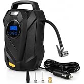 Portable Tire Inflator Air Compressor, 150 PSI, 12V