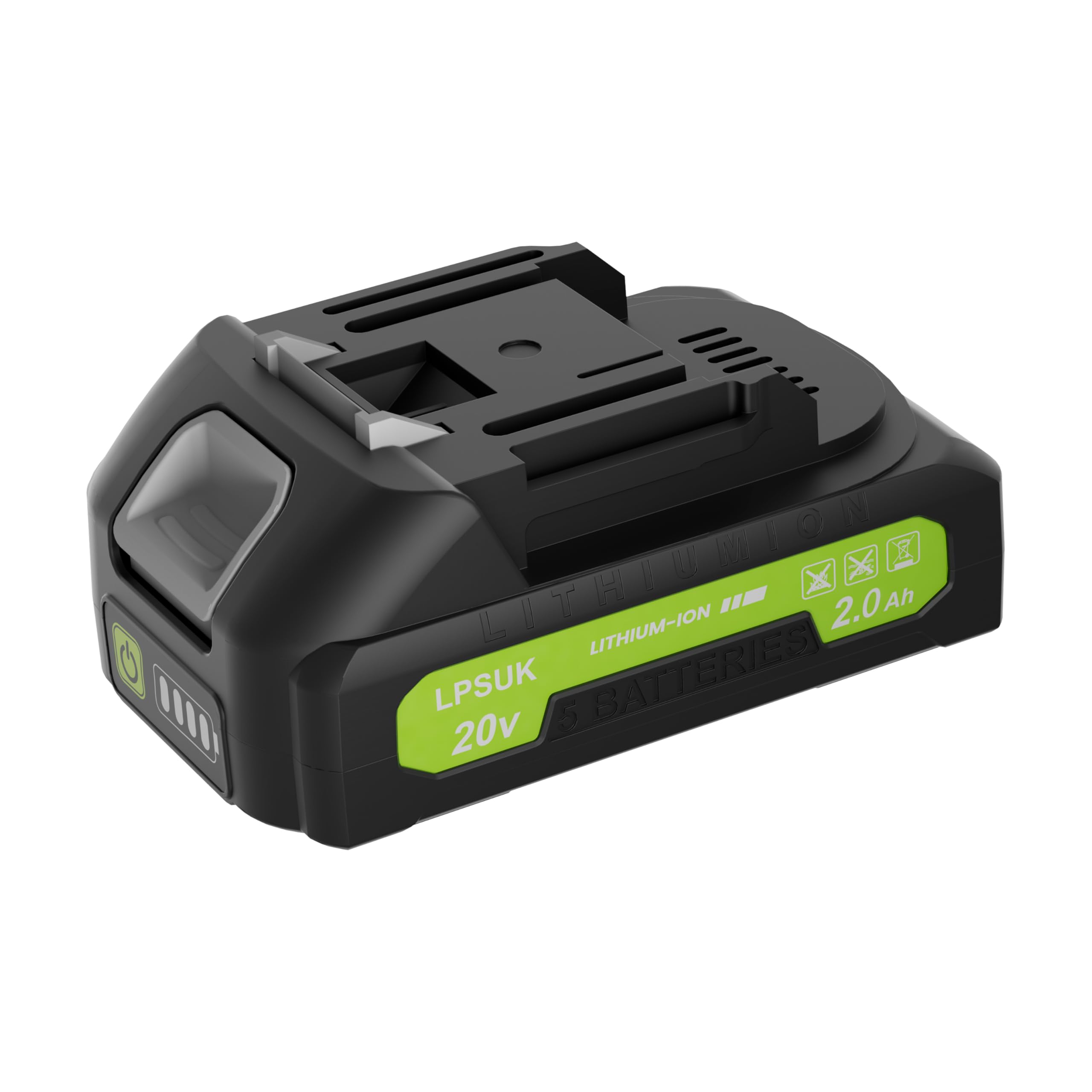 Photo 1 of 20V 2.0Ah Battery for String Trimmer, Repaclment Battery Compatible with LPSUK Cordless Lawn Trimmer, Pack of 2