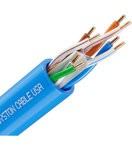 Amazon.com: Wirepath SP-CAT6A-1000-BLU CAT6a Unshielded Wire