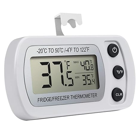 Termómetro para nevera, impermeable, mini termómetro digital para ...