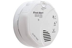 First Alert SCO500B OLCOMBOV Wireless Interconnect Smoke and Carbon Monoxide Combo Alarm with Voice & Location, Frust Free
