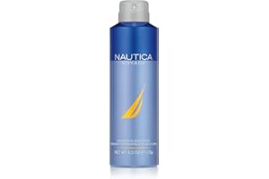 Nautica Voyage Deo Body Spray 6 fl oz (Pack of 1), Notes of Apple, Cedarwood, Mimosa, Men's Fragrance, Long Lasting, Everyday Fragrance