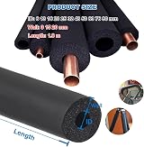 Générique Foam Pipe Insulation Tubing 6mm x 9mm x 1.8m Black Flexible Heat view 2