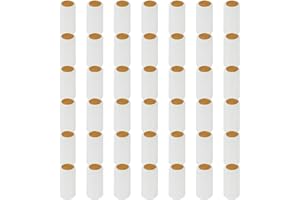 ULTECHNOVO 50PCS White PVC Heat Shrink Capsules Wine Bottle Caps Professional Seal Wraps for Wine Bottles