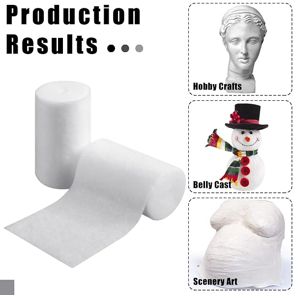 TREELA 24 ROLLS CAST PADDING INDIVIDUAL PACK UNDERCAST PADDING ROLL WRAP BANDAGE WITH PLASTER SOFT CLOTH FOR HALLOWEEN WRAP BANDAGE ART PROJECTS BODY CASTS MASK MAKING SUPPLIES (6 INCH X 8.9 FT)