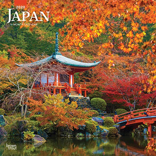 Japan 2020 12 x 12 Inch Monthly Square Wall Calendar, Scenic Travel Asia Cherry Blossoms Tokyo Kyoto by