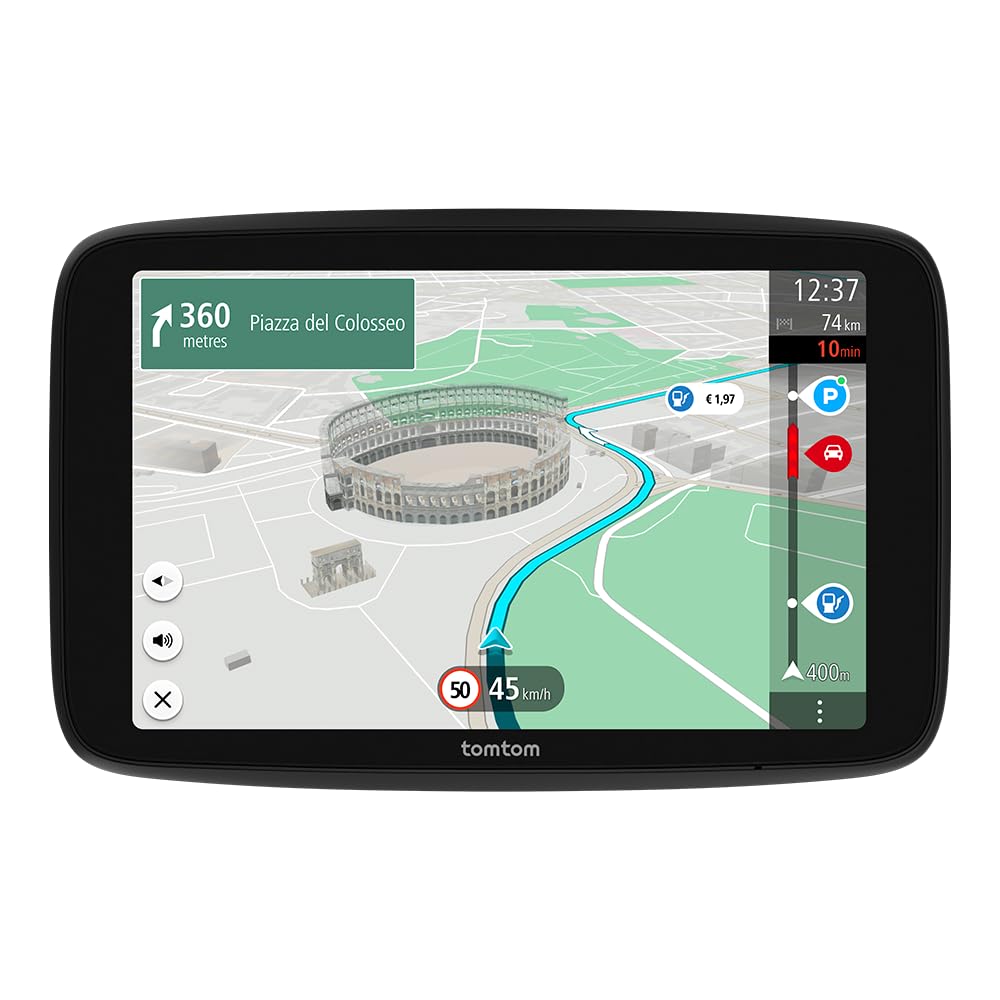 TomTom Navigationsgerät GO Superior (7 Zoll, Stauvermeidung Dank TomTom Traffic, Karten-Updates Welt, schnelle Updates via WiFi, Verfügbarkeit von Parkplätzen, Kraftstoffpreise)