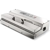 MAGIC SEAL 16'' Commercial Vacuum Sealer - All 304 Stainless Steel Constructed Automatic Vacuum Packaging Machine for Food Storage, 95kPa 400W, Easy-lock Handle, 450 Continuous Seals -MS450