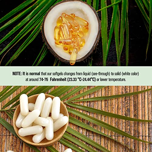 Natrogix MCT Oil Capsules/Virgin Coconut Oil Softgels, 360 Count3