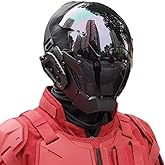 KYEDAY Punk Mask Cosplay for Men, Cosplay Halloween Mask Fit Party Music Festival Accessories