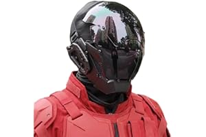 KYEDAY Punk Mask for Men, Cosplay Halloween Mask, Suitable for Parties and Music Festivals, Black, L